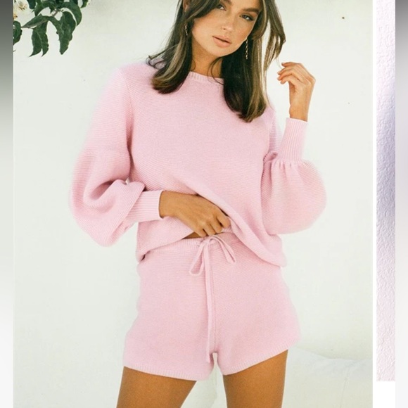 Sabo Skirt Taffy Knit Set (shorts + sweater) - Picture 5 of 7